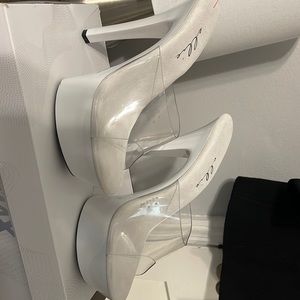 White Dancer Heels